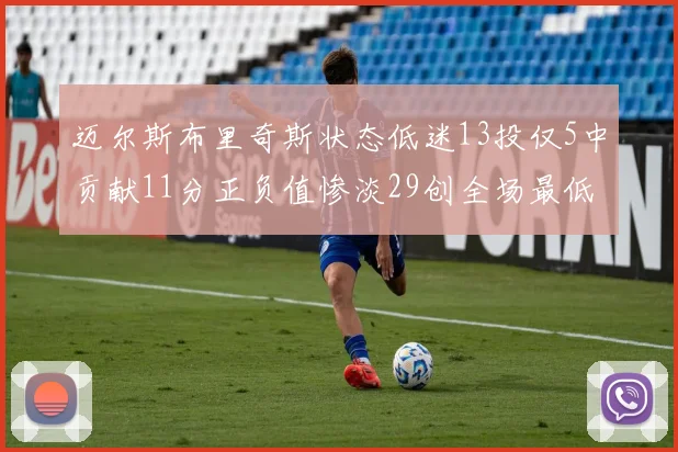 迈尔斯布里奇斯状态低迷13投仅5中贡献11分正负值惨淡29创全场最低纪录