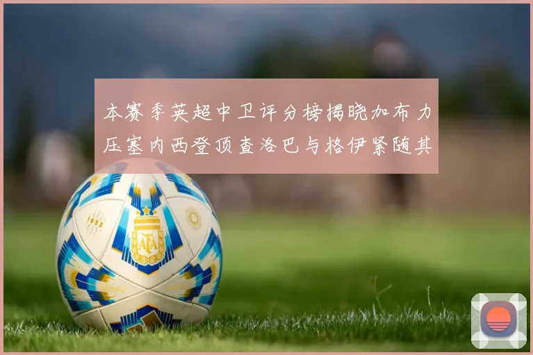 本赛季英超中卫评分榜揭晓加布力压塞内西登顶查洛巴与格伊紧随其后